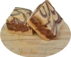 Chocolate Peanut Butter Cut Fudge with text