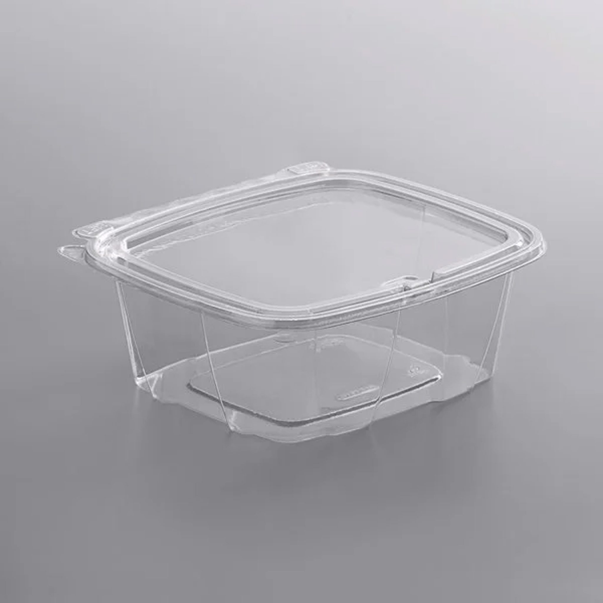 Clear Plastic Tubs with Attached Lid Arndt's Fudgery LLC